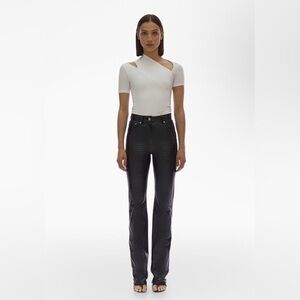 Helmut Lang 5 Pocket Leather Pants